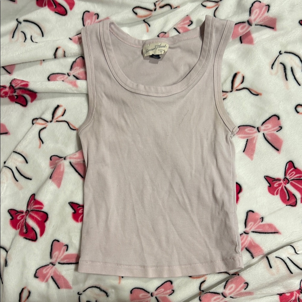 Universal Thread Ribbed Tank Top - Soft Pink